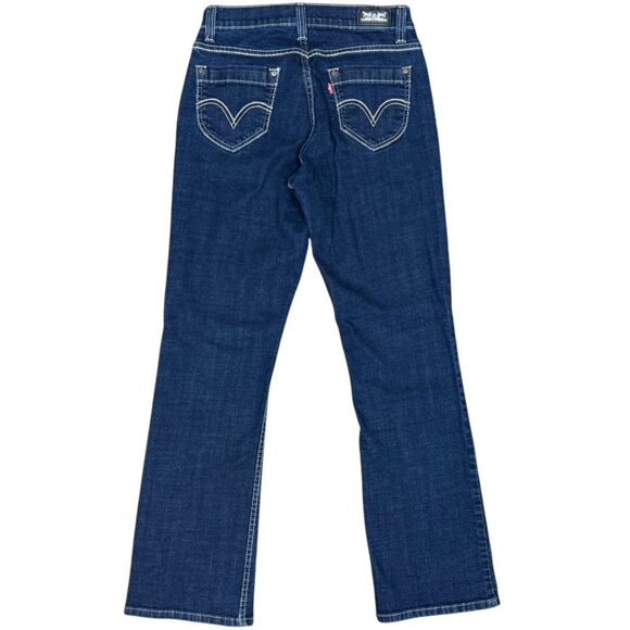 EUC Women's LEVI'S 529‎ Curvy Bootcut Jeans Contrast Stitching | Size 8/29 - Picture 1 of 9